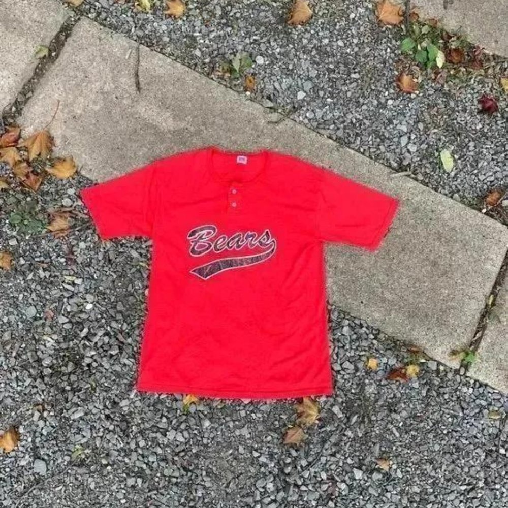 Vintage Chicago Bears Henley T Shirt Bears NFL  Chicago NFL Vintage Bears T Shir